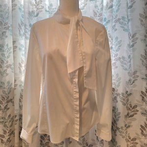 LAFAYETTE 148 white blouse size 14